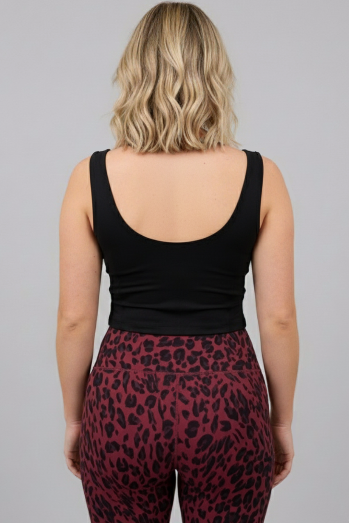 Bardot Recycled Core Compression Sports Tank in Matte Black