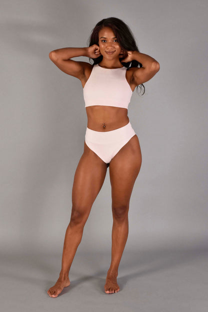 Torrey Sports Top in Sugar Pink Rib