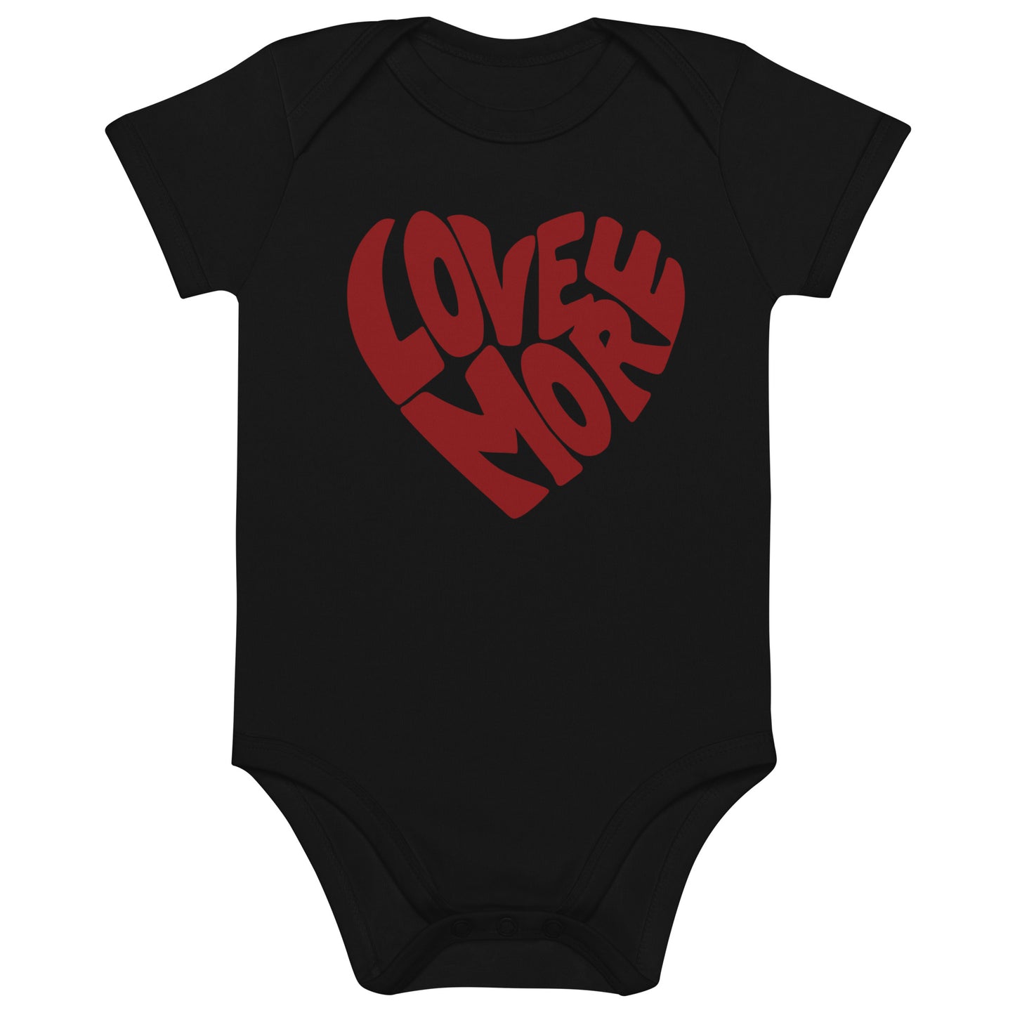 LOVE MORE Organic cotton baby bodysuit