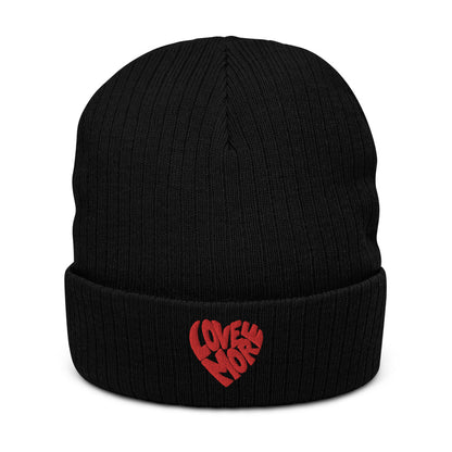Love More Recycled Cuffed Beanie