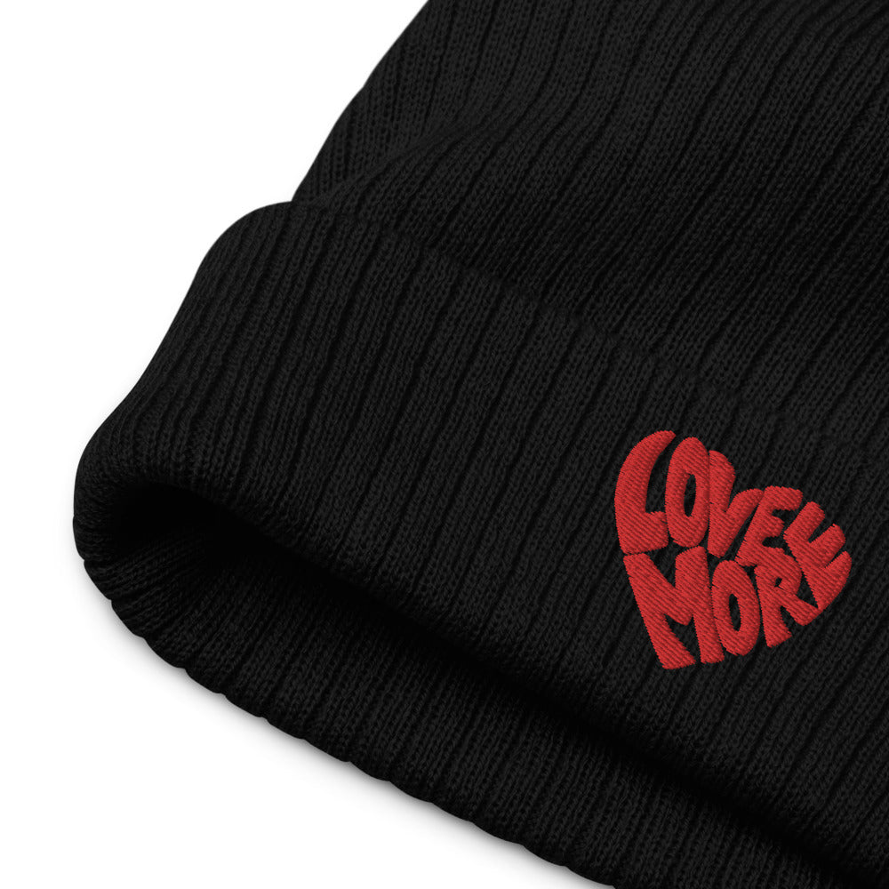 Love More Recycled Cuffed Beanie
